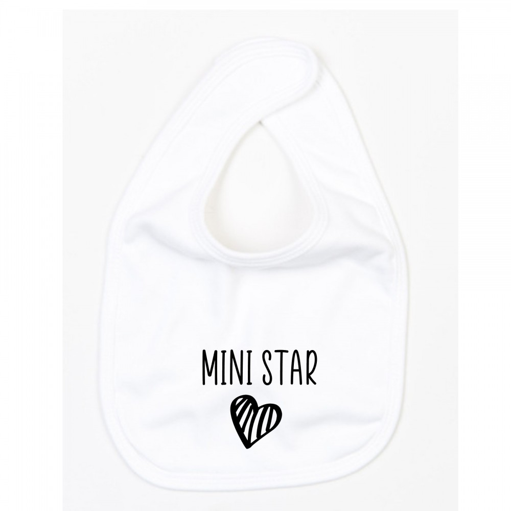 Bavoir "Mini Star" (L'atelier de Manu)