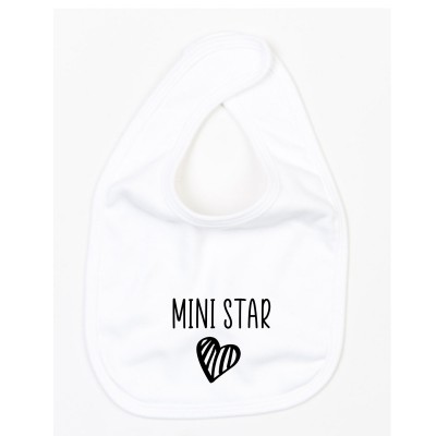 Bavoir "Mini Star" (L'atelier de Manu)